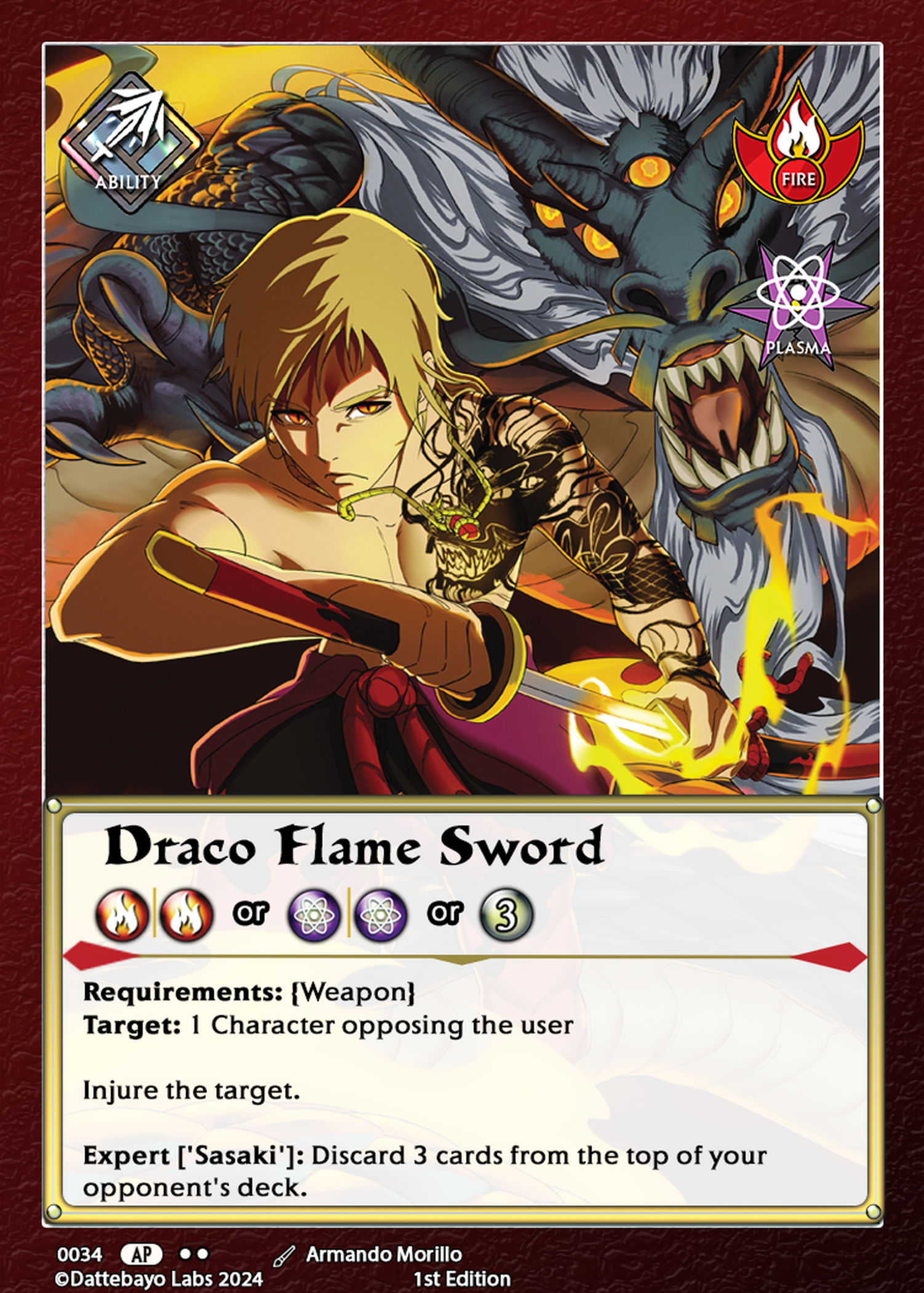 Draco Flame Sword