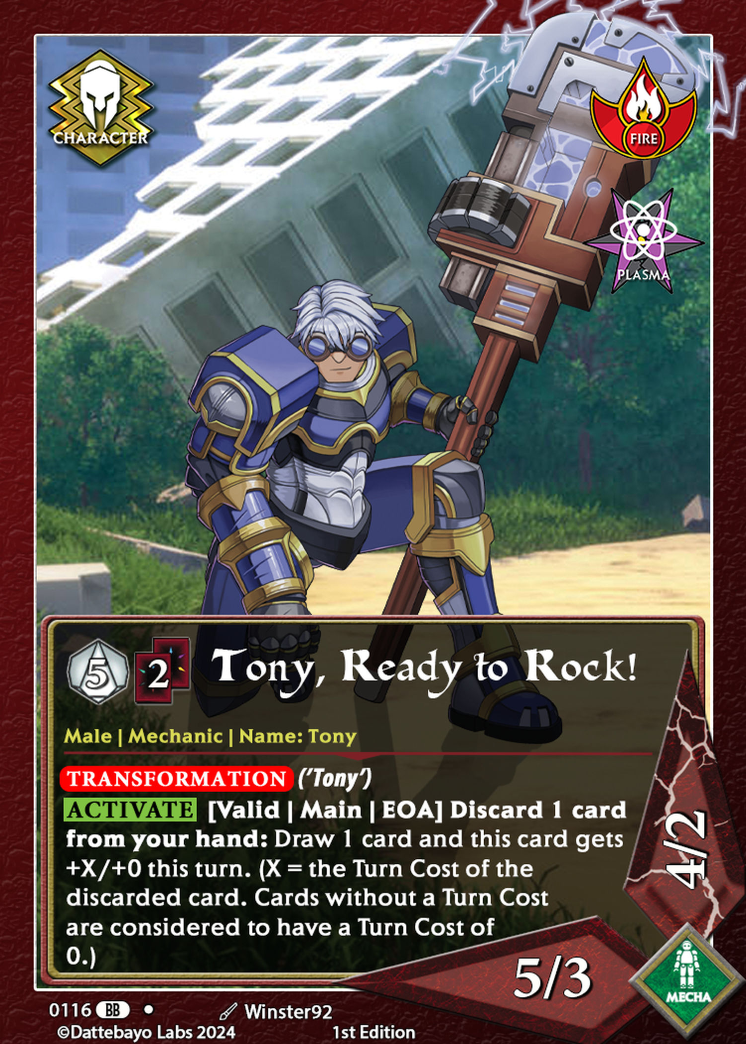 Tony, Ready to Rock!