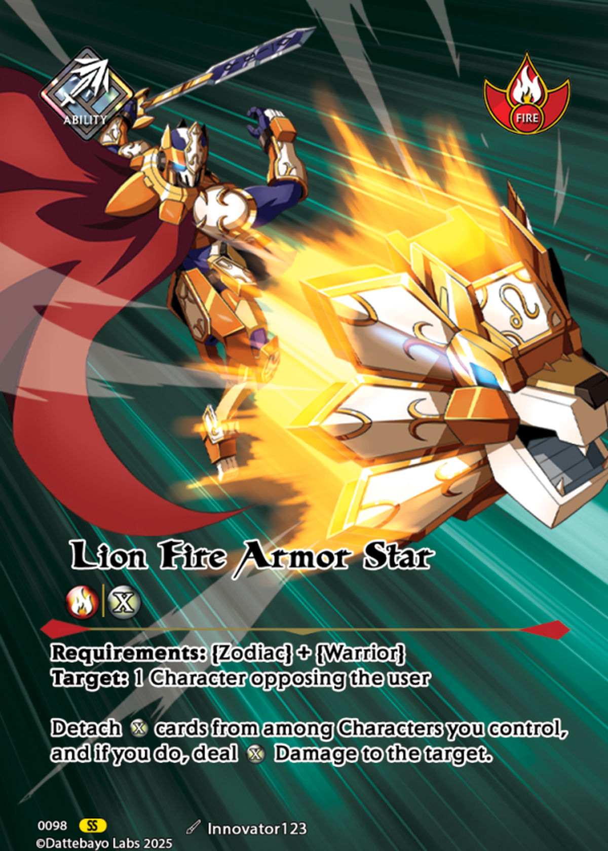 Lion Fire Armor Star